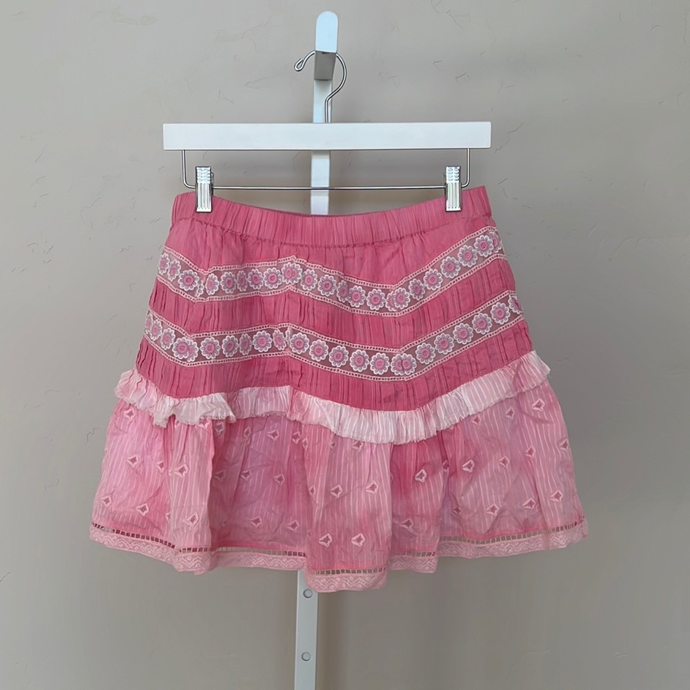 Love Shack Fancy mini skirt